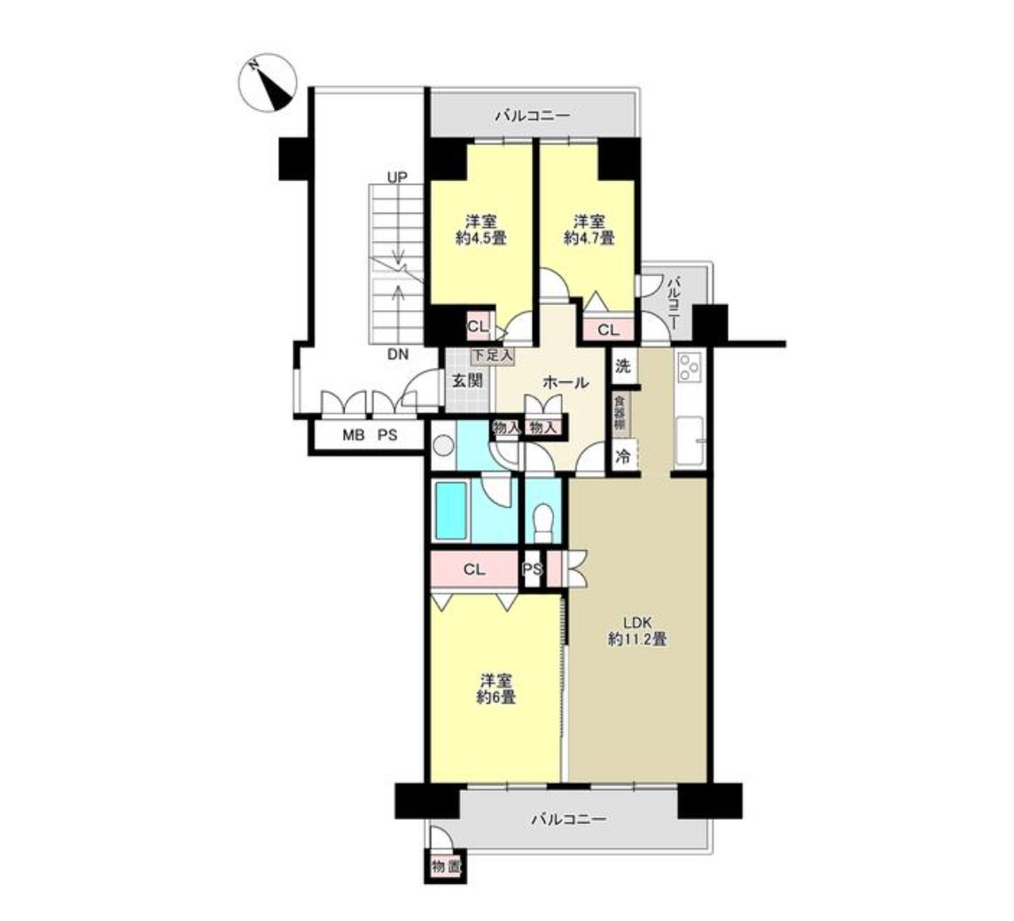 中古マンション 船橋市 旭町６丁目 3ＬＤＫ 2,800万円