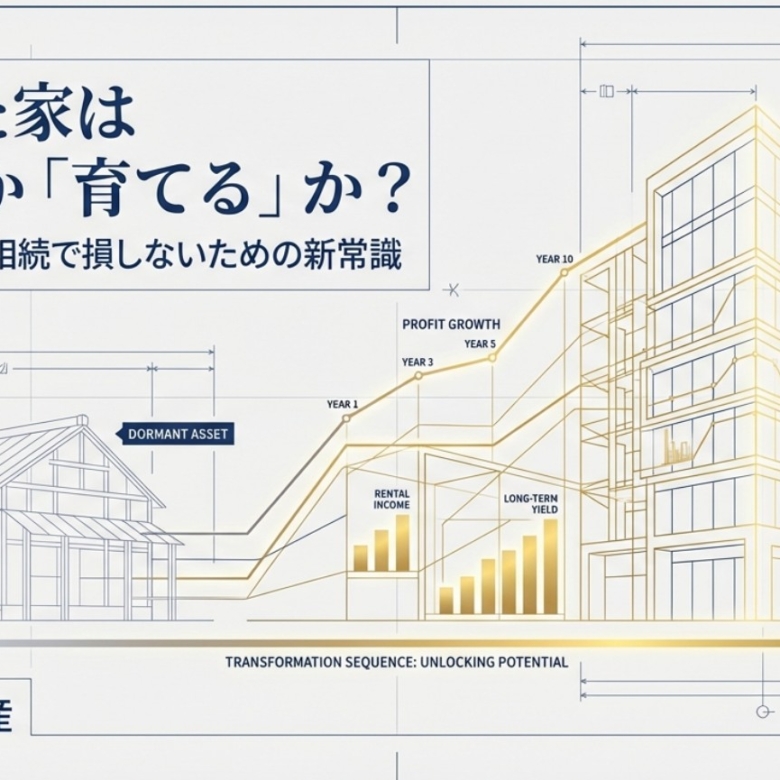 相続した家は「売る」か「育てる」か？初めての不動産相続で損しないための新常識
