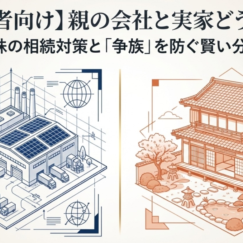 【初心者向け】親の会社と実家どうする？自社株の相続対策と分け方