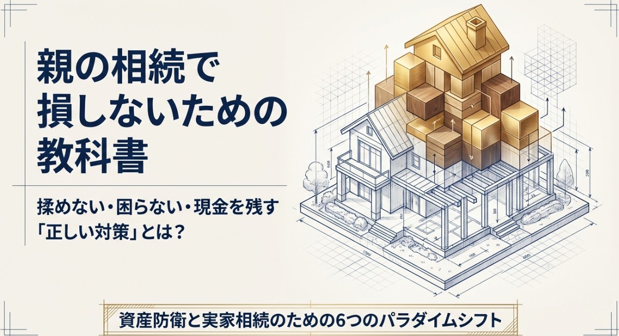 【初心者向け】親の相続で損しないための教科書｜揉めない・困らない・現金を残す「正しい対策」とは？