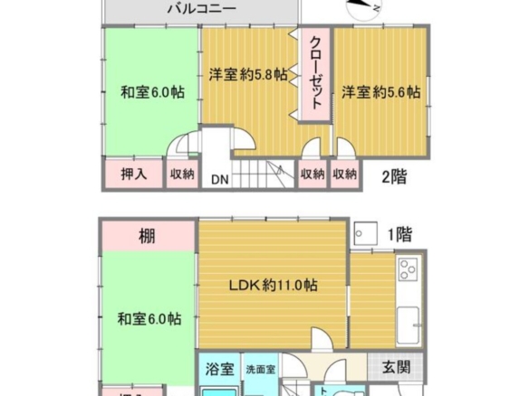 中古戸建 船橋市 三山４丁目 4ＬＤＫ 1,490万円