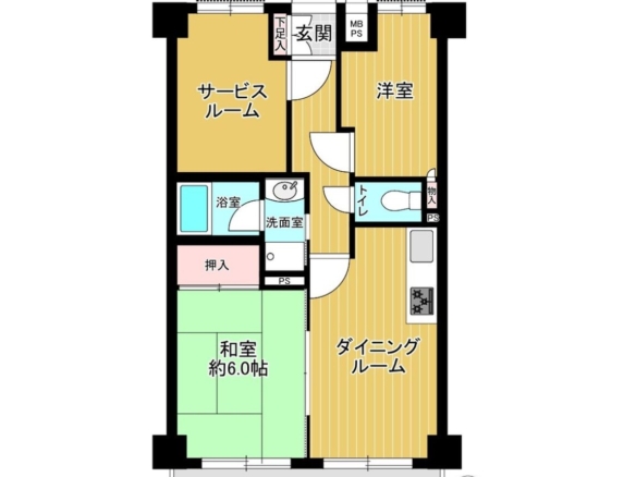 中古マンション 習志野市 東習志野８丁目 2ＳＤＫ 940万円