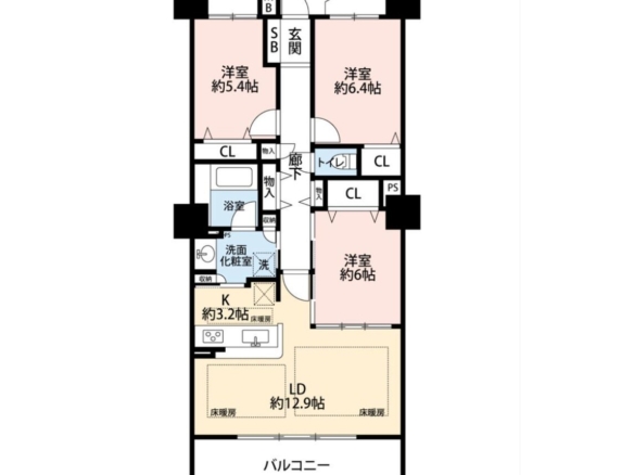 中古マンション 八千代市 緑が丘１丁目 3ＬＤＫ 3,499万円