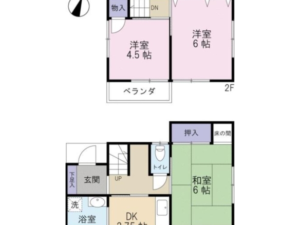 中古戸建 船橋市 高野台１丁目 3ＤＫ 350万円