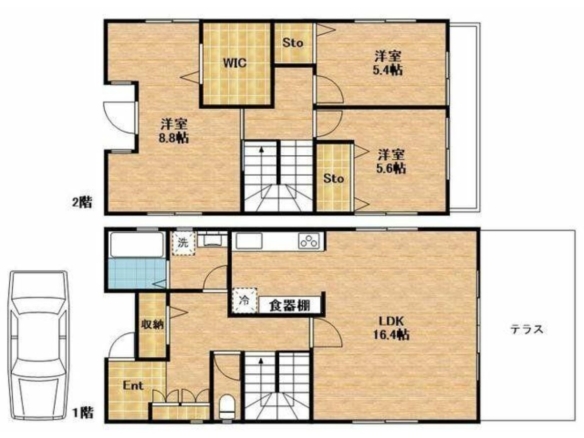 中古戸建 八千代市 大和田新田 3ＬＤＫ 2,300万円