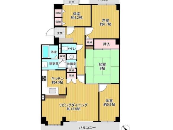中古マンション 習志野市 谷津３丁目 4ＬＤＫ 1,950万円