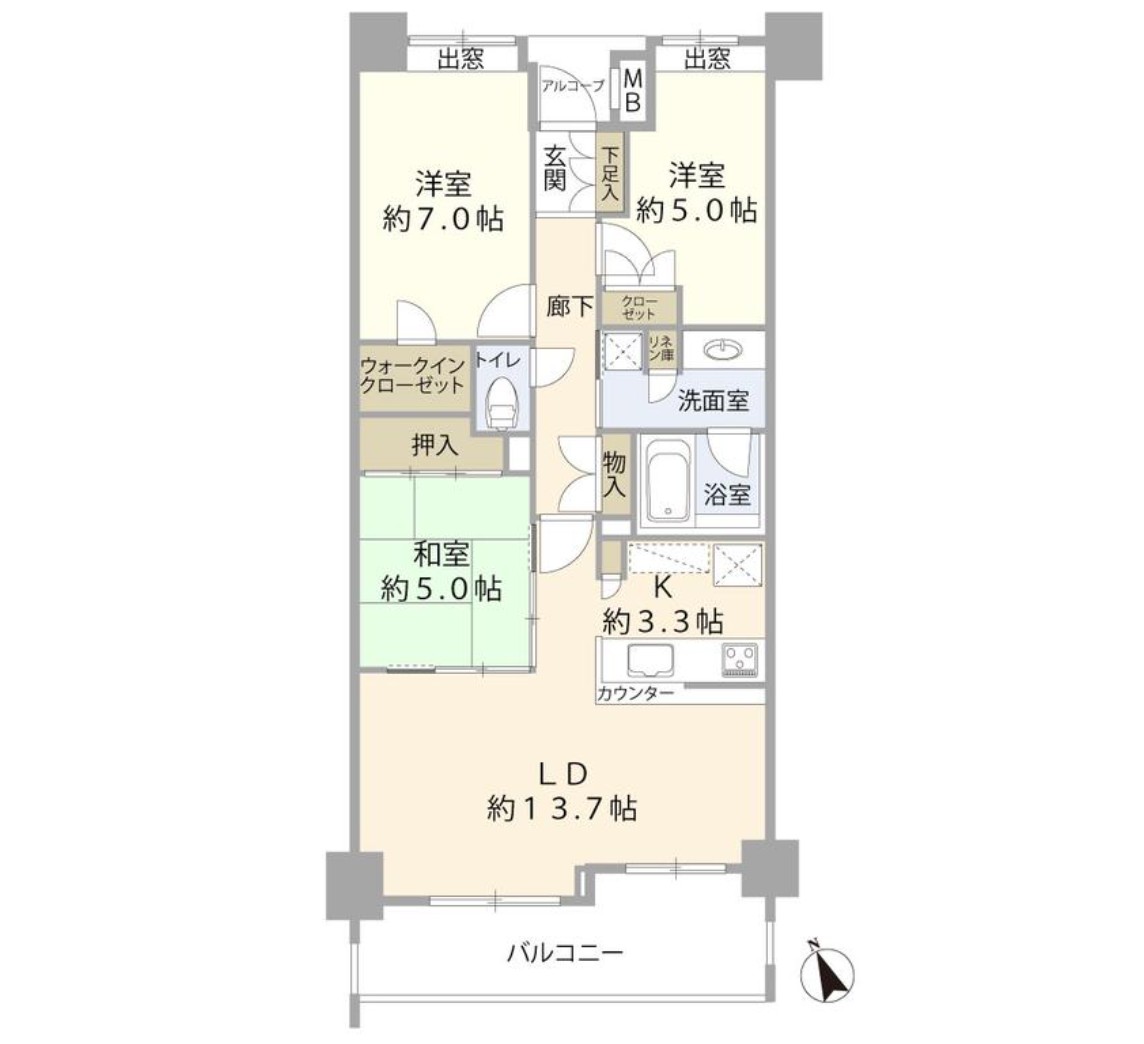 中古マンション 船橋市 古作２丁目 3ＬＤＫ 2,980万円