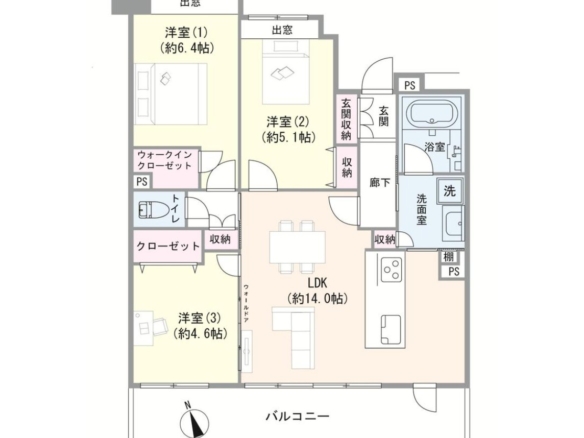 中古マンション 船橋市 湊町２丁目 3ＬＤＫ 5,690万円