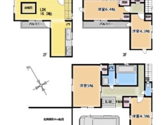 中古戸建 市川市 新田１丁目 4ＬＤＫ 5,380万円
