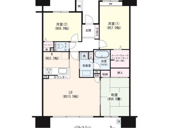 中古マンション 船橋市 海神町３丁目 3ＬＤＫ 3,999万円
