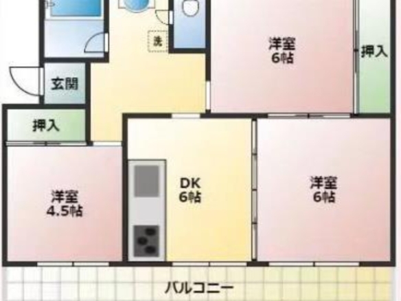 中古マンション 船橋市 芝山３丁目 3ＤＫ 830万円