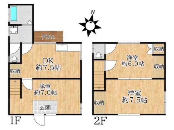 中古戸建 八千代市 勝田 3ＤＫ 1,300万円
