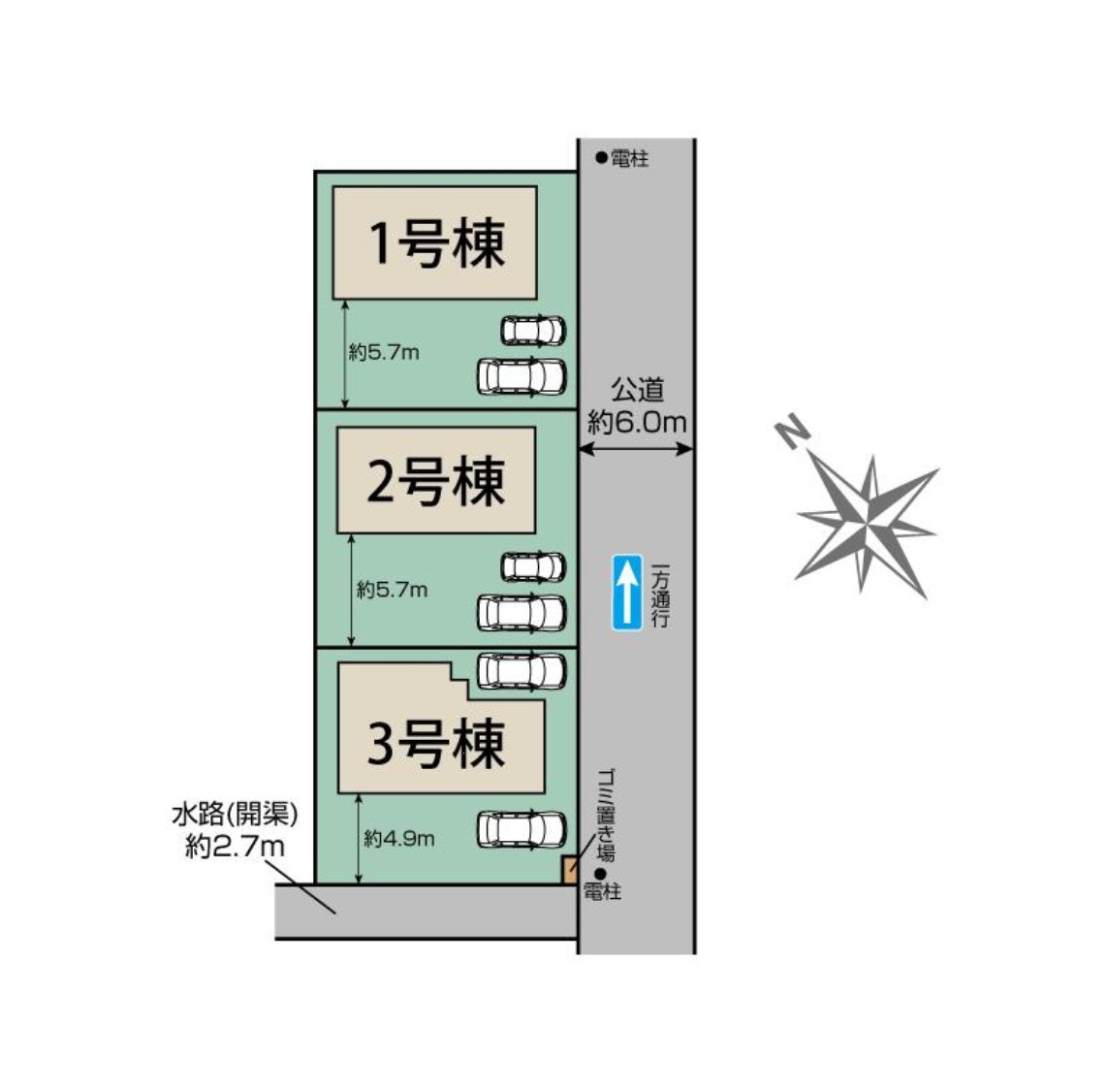 新築戸建 市川市 下貝塚３丁目 3ＬＤＫ 4,989万円
