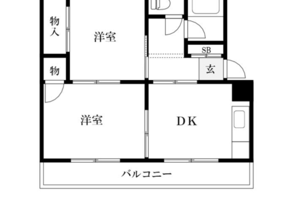 中古マンション 習志野市 新栄１丁目 2ＤＫ 517万円