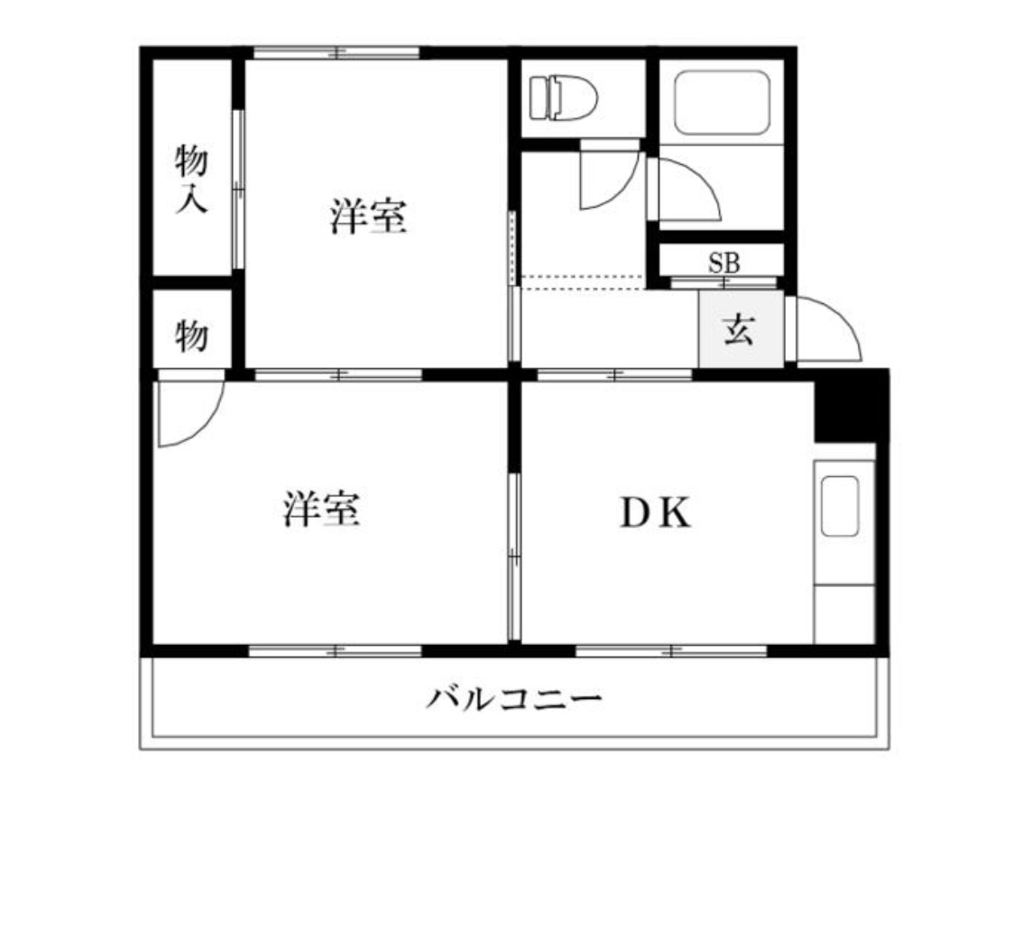 中古マンション 習志野市 新栄１丁目 2ＤＫ 517万円