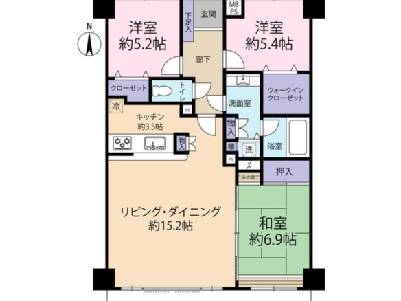 中古マンション 習志野市 東習志野１丁目 3ＬＤＫ 1,680万円