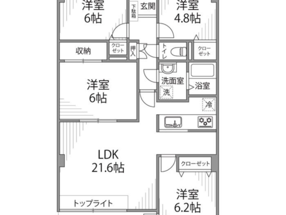 中古マンション 習志野市 東習志野６丁目 4ＬＤＫ 1,800万円