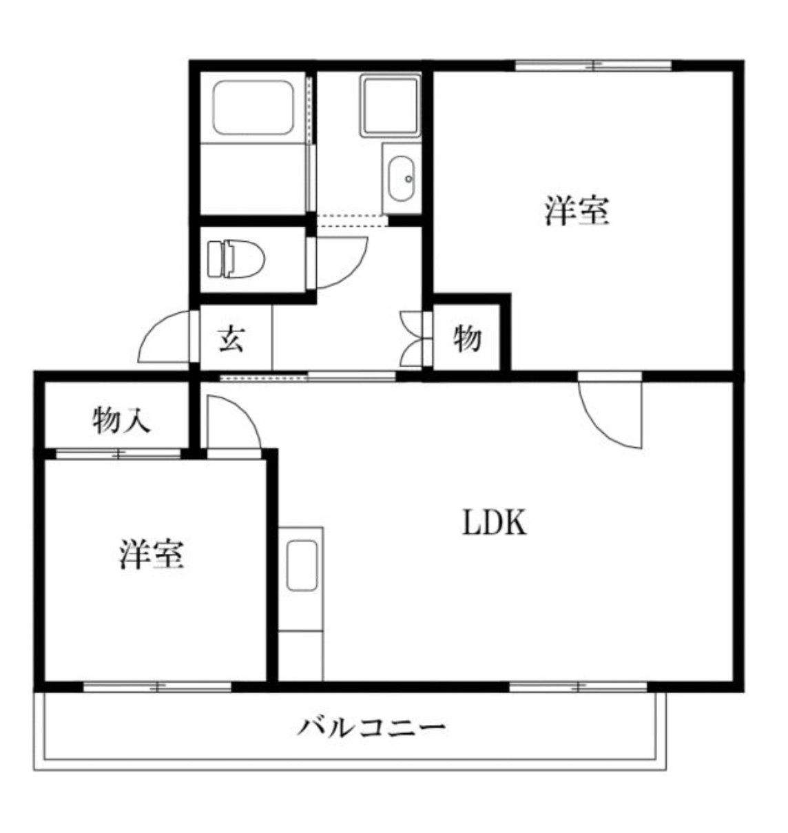 中古マンション 船橋市 緑台２丁目 2ＬＤＫ 415万円