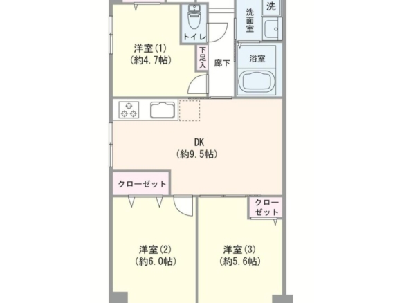 中古マンション 市川市 福栄２丁目 3ＤＫ 2,180万円
