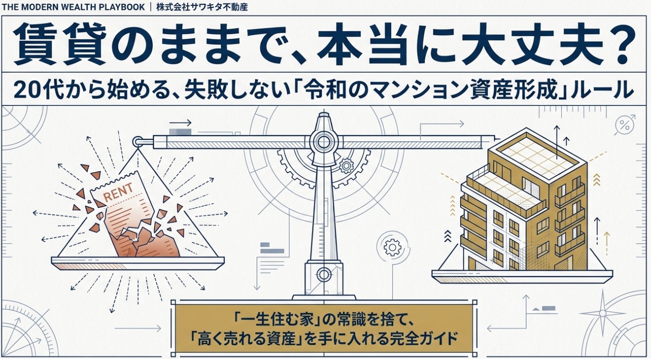 【20代必見】賃貸のままで大丈夫？初めてのマンション購入で失敗しない資産形成ルール