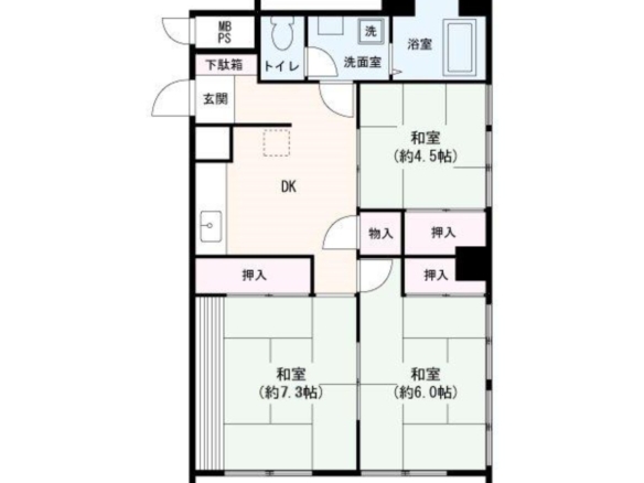 中古マンション 習志野市 谷津３丁目 3ＤＫ 800万円