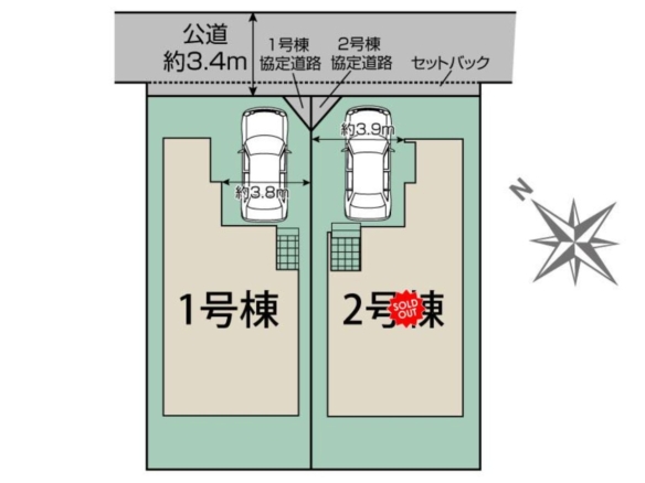 新築戸建 市川市 大洲２丁目 4ＬＤＫ 6,190万円