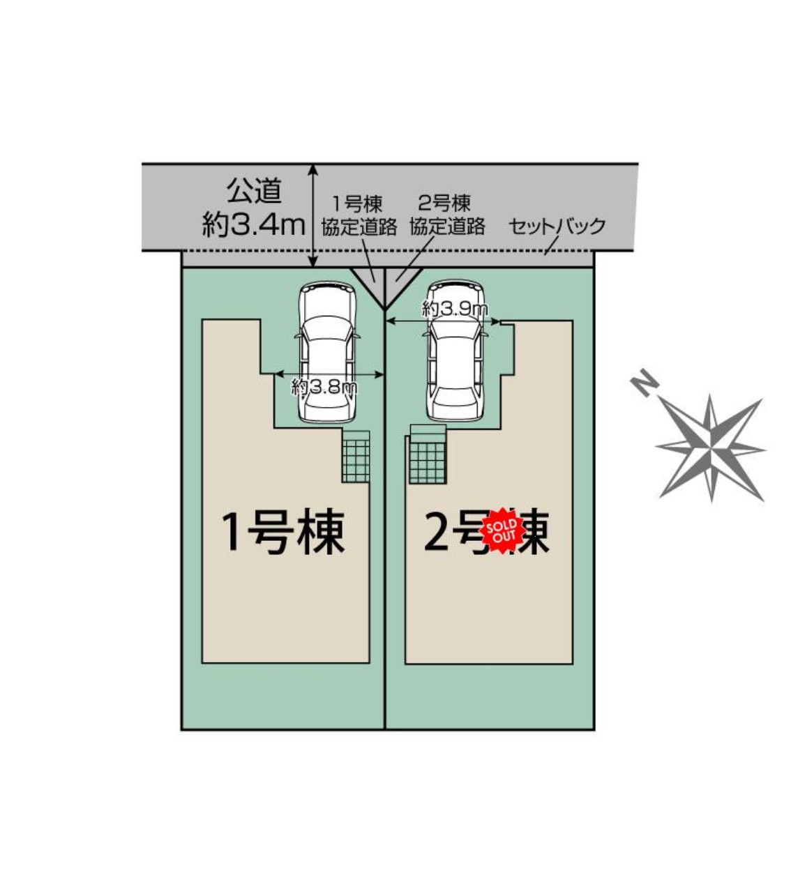 100139366166-1 新築戸建 市川市 大洲2丁目 4LDK 6,190万円