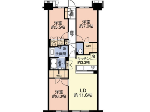 中古マンション 八千代市 大和田新田 3ＬＤＫ 2,380万円