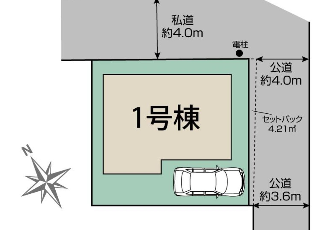 新築戸建 船橋市 松が丘５丁目 3ＬＤＫ １号棟