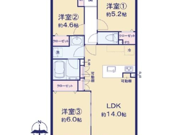 中古マンション 船橋市 二子町 3ＬＤＫ 3,780万円