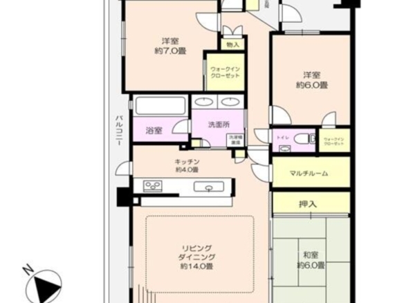 中古マンション 千葉市美浜区 幸町２丁目 4ＬＤＫ 3,500万円