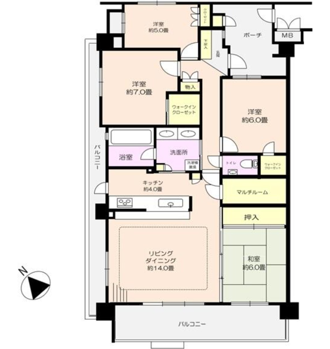 中古マンション 千葉市美浜区 幸町２丁目 4ＬＤＫ 3,500万円