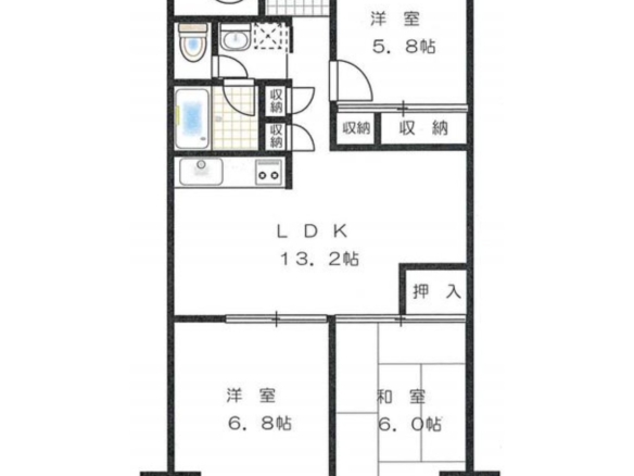 中古マンション 千葉市花見川区 柏井４丁目 3ＬＤＫ 840万円