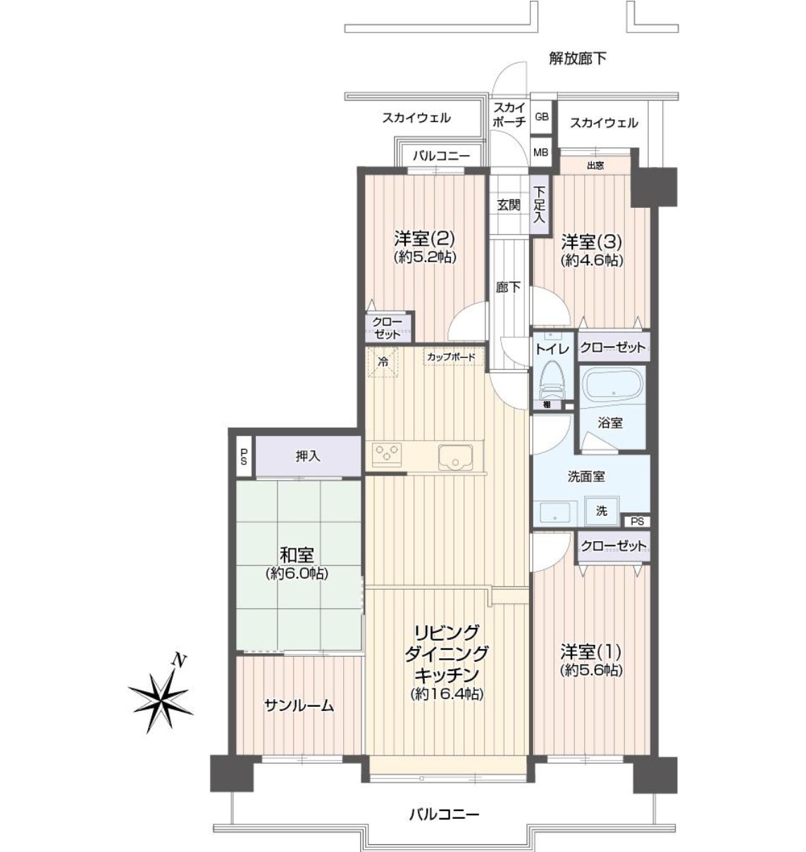 中古マンション 船橋市 習志野台４丁目 4ＬＤＫ 3,480万円