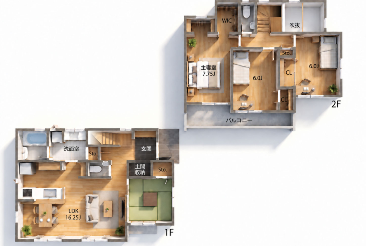 新築戸建 船橋市 大穴南２丁目 4ＬＤＫ　2号棟
