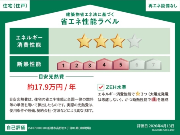 新築戸建 船橋市 高野台４丁目 3ＬＤＫ 2,980万円