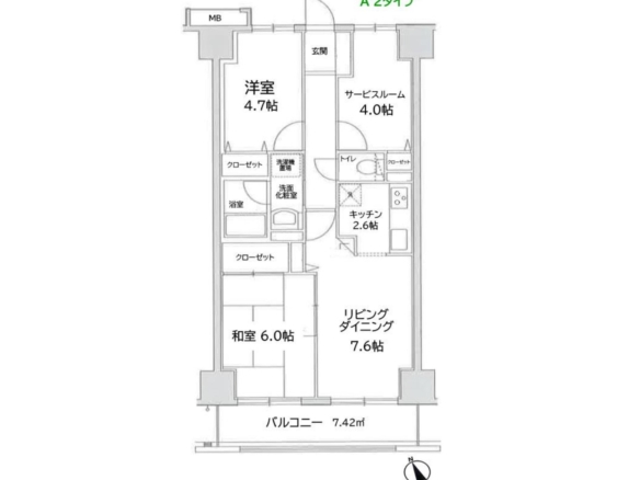 中古マンション 船橋市 本町３丁目 3ＬＤＫ 3,690万円