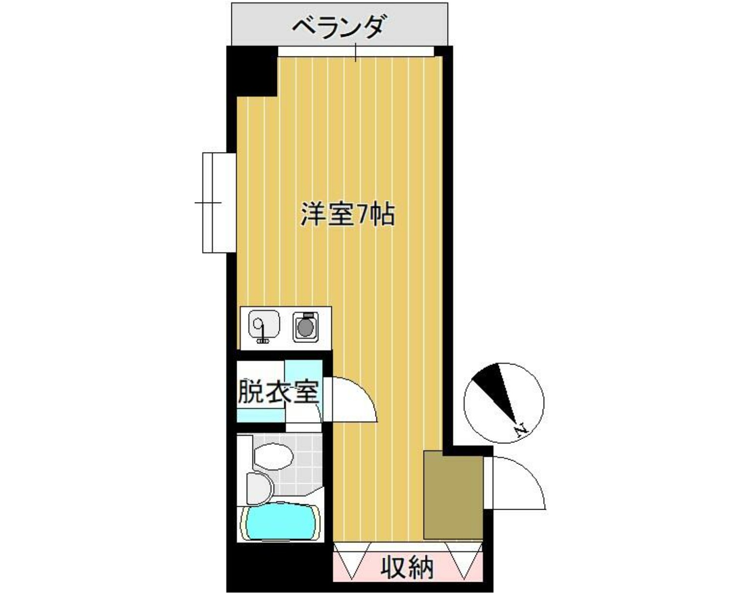 100139786403-0 中古マンション 市川市 市川4丁目 1ワンルーム 580万円