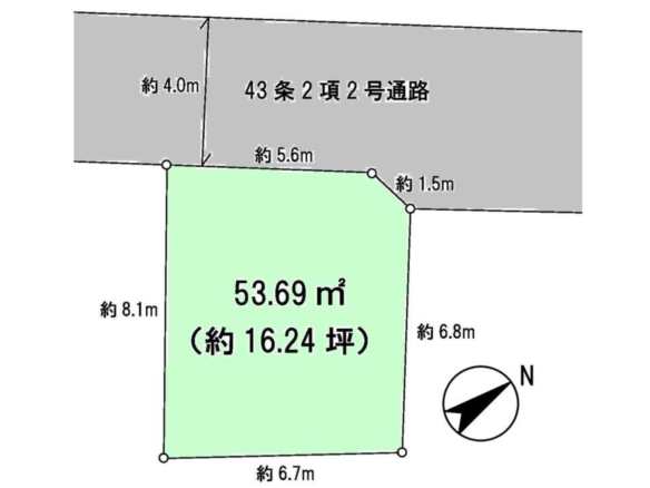 売地 市川市 宮久保２丁目 800万円