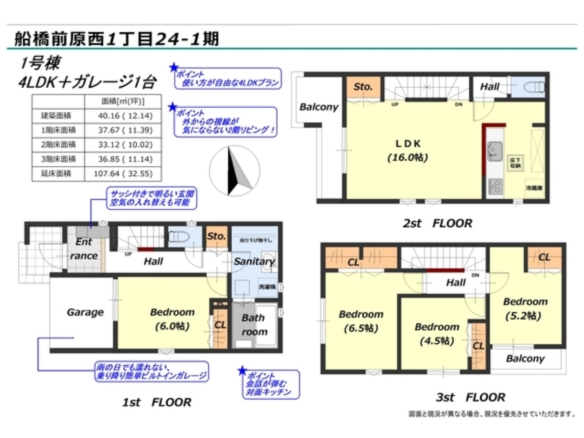 新築戸建 船橋市 前原西１丁目 4ＬＤＫ 5,590万円