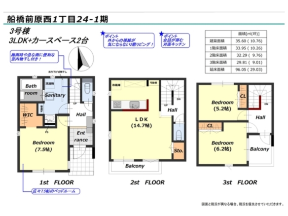 新築戸建 船橋市 前原西１丁目 3ＬＤＫ 5,290万円