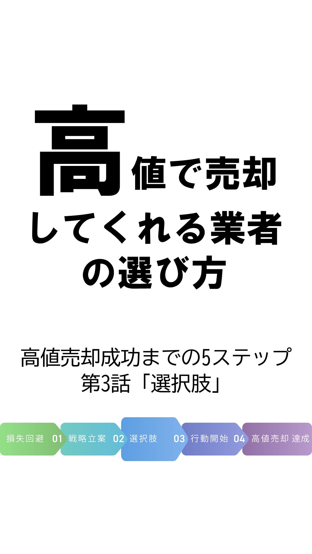 第3話 高値で売却してくれる業者の選び方