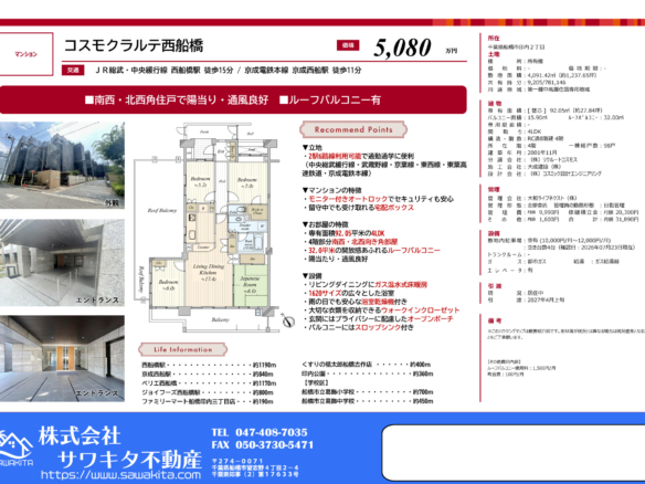中古マンション 船橋市 印内２丁目 4ＬＤＫ