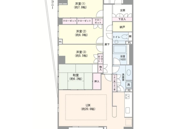 中古マンション 船橋市 湊町２丁目 4ＬＤＫ