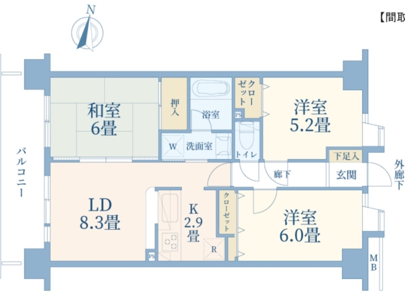 中古マンション 船橋市 習志野５丁目 3ＬＤＫ