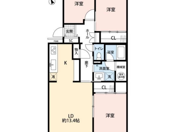 中古マンション 習志野市 新栄１丁目 3ＬＤＫ
