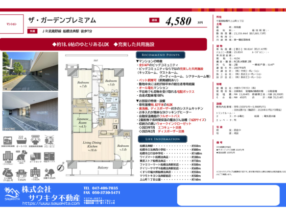中古マンション 船橋市 上山町１丁目 4ＬＤＫ