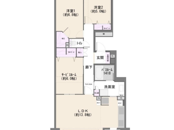 中古マンション 千葉市美浜区 高洲３丁目 2ＳＬＤＫ