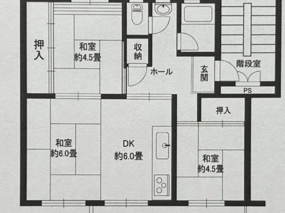 中古マンション 千葉市美浜区 真砂１丁目 3ＤＫ
