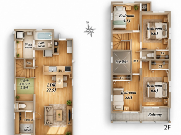 新築戸建 船橋市 二和東５丁目 3ＬＤＫ　１６号棟
